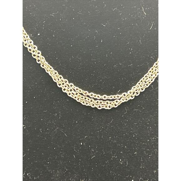 Avon Silver Plated 3 Strand 16” Chain Retro - Picture 3 of 5
